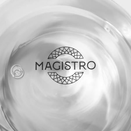 Glass mug with double walls Magistro "Adele", 300 ml-7