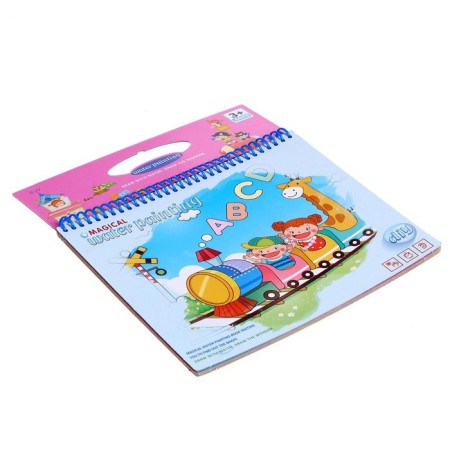 Book for drawing with water "Draw together", with a marker-4