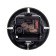 Quartz clock, D-9.5 cm, 1AA, discrete move