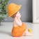Souvenir Polystone "Boy/Girl with chicken" mix 7.5x4x4x11 cm