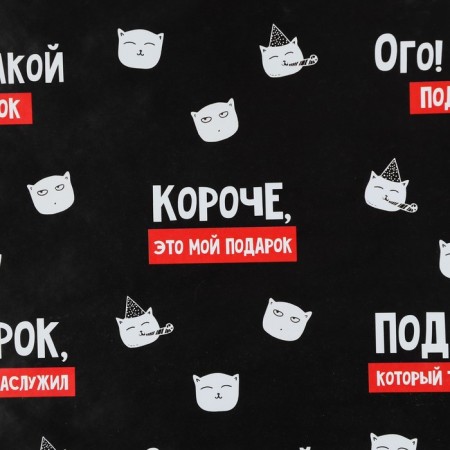 Paper packaging glossy “Gift you deserve”, 70 x 100 cm-2