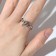 Ring "Right" Raven, color black silver, dimensionless