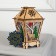 Christmas tree toy "Lantern with a deer", from batteries, a glow of warm white