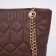 Zipper bag with zipper, brown color