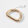 Semi -ring for bags, d = 15 mm, thickness - 3 mm, 10 pcs, gold color