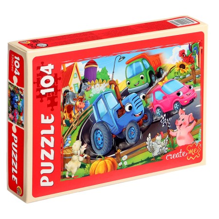 Puzzles "Funny Tractor No. 8", 104 elements