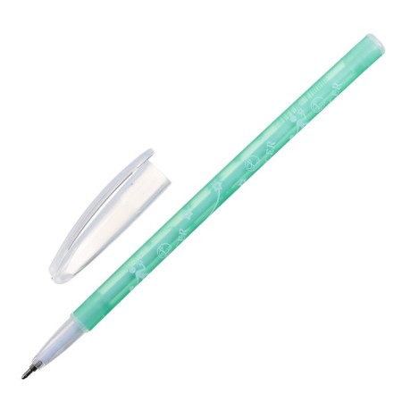 Ballic handle, 0.5 mm, blue rod, body with a pattern, colored, tinted, mix-1