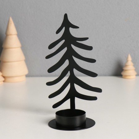 Summary metal per 1 candle "Christmas tree" d = 4 cm 8x6.5x15 cm-4