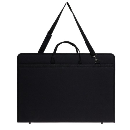Folder for drawings and drawings for artists A2, 650 x 450 x 40 mm, with handles, textile, "inspiration" 1B2, black-3