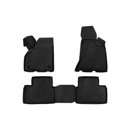 3D mats in the salon for Lada Priora (I, IR), 2007-2018, 4 pcs.