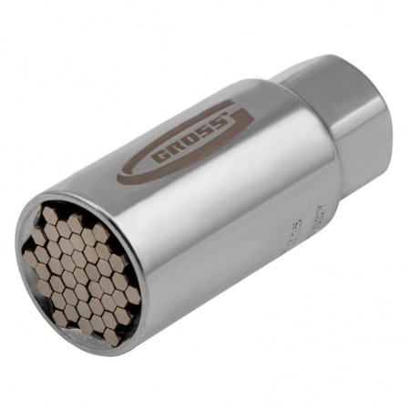 Reusable head GROSS 13191, chrome-made, 3/8 ", 6-21 mm