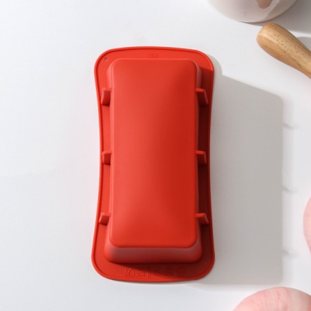 Baking uniform “Bread”, silicone, 16.7 × 8.5 × 4.8 cm (intra -sizes 14 × 6.5 × 4.8 cm), Mix color-1