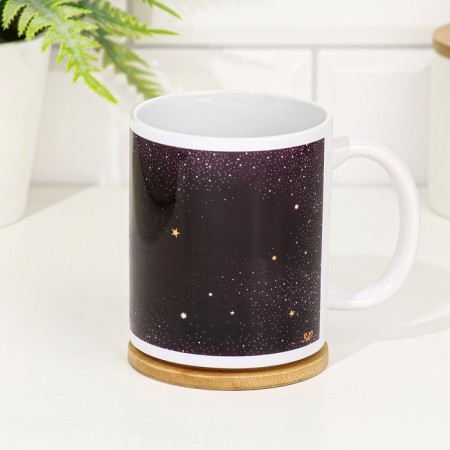 Sublimation mug "Dream! Wish! Full!" 320 ml, with application-2