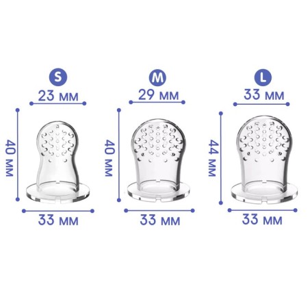 Nibbler with silicone nets, dimensions s, m, l, in case, blue color-5