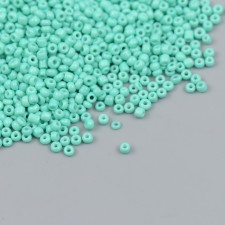 Бисер стекло 12/0 "Бирюзовый" зефирный 450 гр