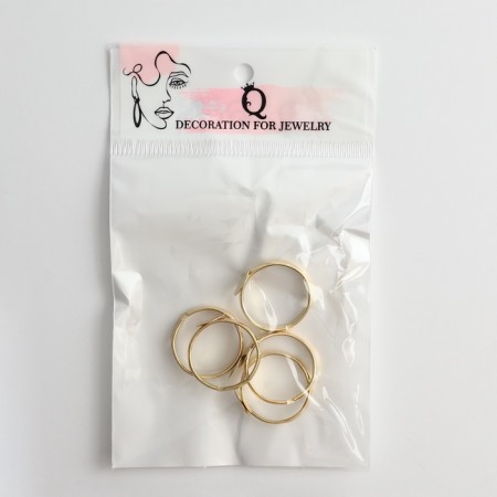 The base for the ring adjustable with the platform (set of 5 pcs.), 8 mm, color gold-3