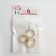 The base for the ring adjustable with the platform (set of 5 pcs.), 8 mm, color gold