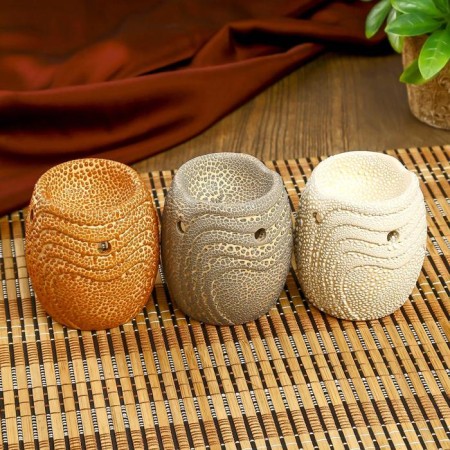 Aroma lamp ceramics "Texture" mix 8x6.5x6.5 cm-4