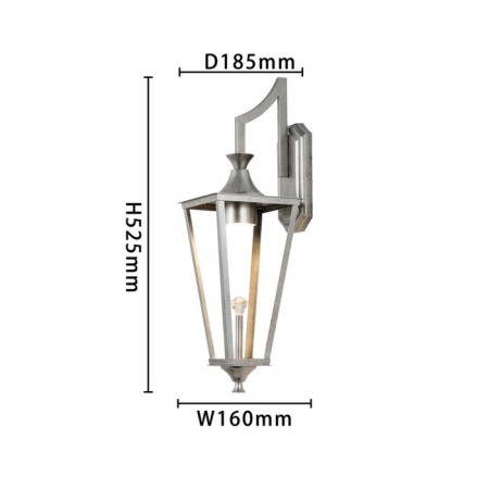 Wall lamp Lampion 160 mm, 185 mm, GU10LED 5W-2