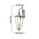 Wall lamp Lampion 160 mm, 185 mm, GU10LED 5W
