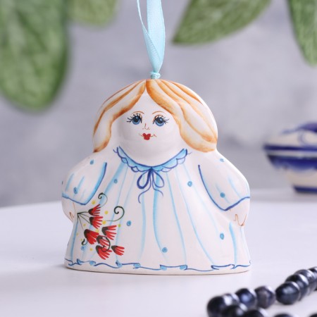 Bell "Angel", 8 cm, Mayolik-1