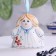 Bell "Angel", 8 cm, Mayolik