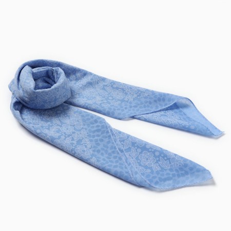 Women's scarf, blue color, size 70x70