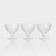 Set of glass creamy "Luiza", 300 ml, 3 pcs