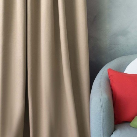 A set of curtains with Billy catching, size 170x270 cm, gray-beige color, 2 pcs-2