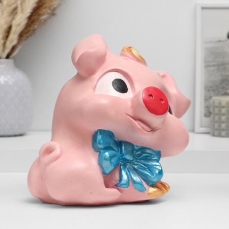 Piggy bank "Piglet with a bow" 18x20x15cm-2