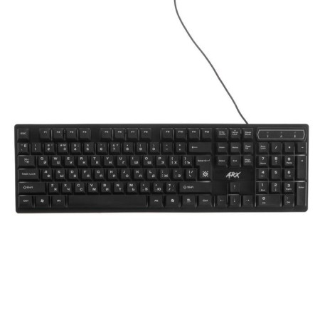 Keyboard Defender Arx GK-196L, game, wired, backlight, 104 keys, USB, black-5
