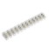 The terminal block of screw, 12 sections, 2.5-6 mm², 10 A, polyethylene, white, set of 10 pcs.