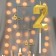 Candle in the cake on the skewer "Almaz", the number "2", gold, 4.5 cm