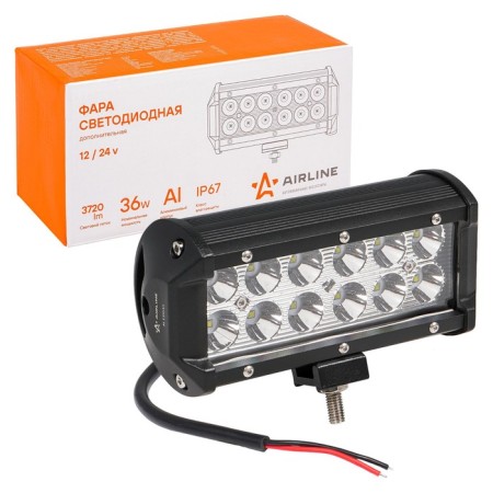 Farah LED two -row Airline, 12 LED, directed light, 36W, 165x78x65, 12/24V