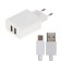 Network charger BYZ B35, 2 USB, 2.1 A, Microusb 1 m, white cable