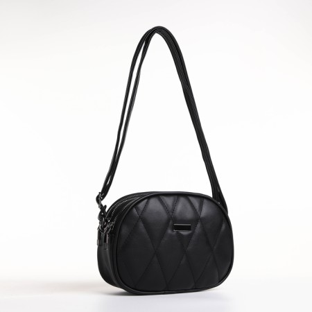 Bag Women's Cross-Bodi with a zipper, black color-3