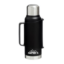 Thermos, 1.2 l, the Master K movement, retains heat 48 hours, with a mug, black