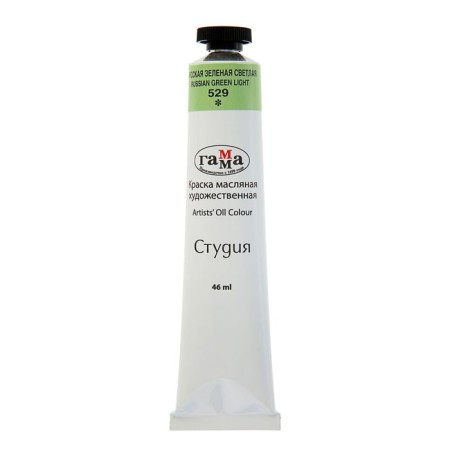 Oil paint in the tube 46 ml, gamma "Studio", No. 529 Russian Green Bright