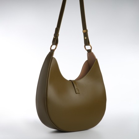 Female bag Textura, cosmetic bag, average size, khaki color-3