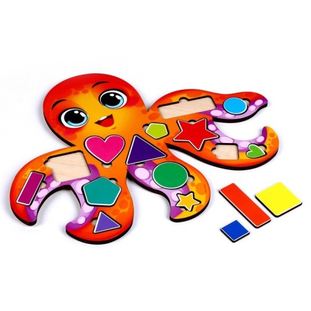 Developing toy "Learning forms and colors with an octopus"-2