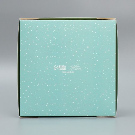 Box under 16 sweets “Happy New Year”, Botany, 18.9 x 18.9 x 3.8 cm, New Year-5