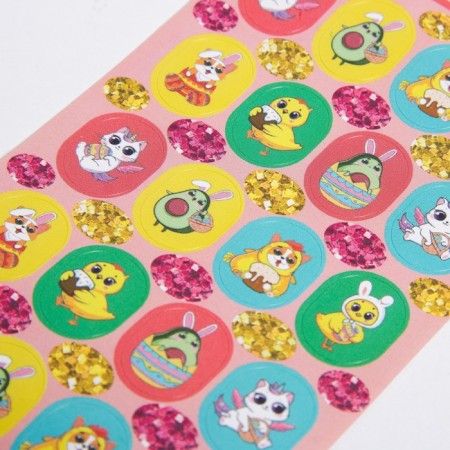Easter stickers for eggs "Characters", 7.3 x 13 cm.-2