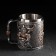 Stainless steel mug, 400 ml, silver color