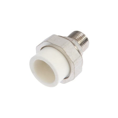 Combined Zein, polypropylene, American, external thread, d = 25 mm x 1/2 "-1