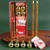 New Year's twisted candles with the decor "warmth in the new year!",