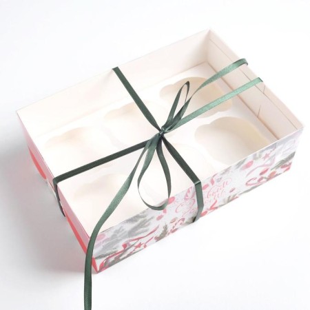 Capcake box “Happy New Year!”, 23 x 16 x 7.5 cm, New Year-3