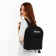 Backpack school textile Mystery, with pocket, 27x11x37, black