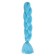 Zumba Kanecalon is monophonic, corrugated, 60 cm, 100 g, bright blue color (#ay31)