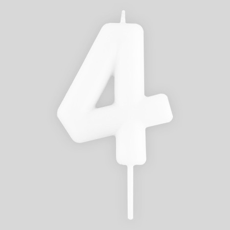 Свеча для торта, цифра «4» , светится в темноте, 4 х 10 см.-1