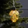 Fir -tree ball "Boil yellow", batteries, 4 LED, glow warm white